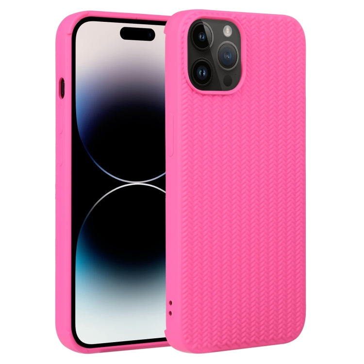 Weave Texture Silicone Phone Case, For iPhone 14, For iPhone 14 Plus, For iPhone 14 Pro, For iPhone 14 Pro Max, For iPhone 13