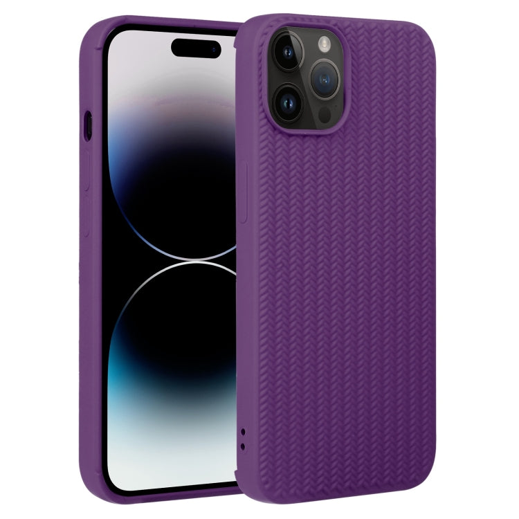 Weave Texture Silicone Phone Case, For iPhone 14, For iPhone 14 Plus, For iPhone 14 Pro, For iPhone 14 Pro Max, For iPhone 13