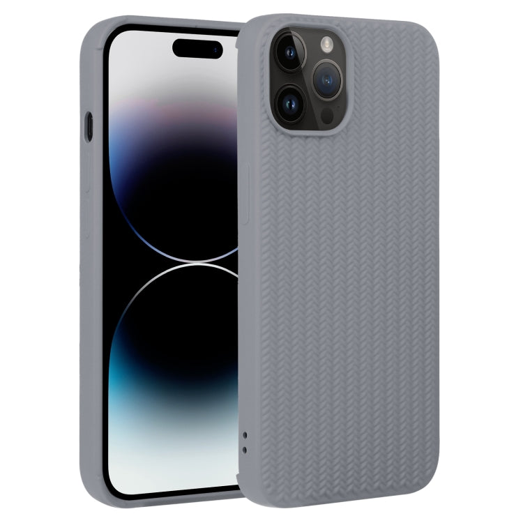 Weave Texture Silicone Phone Case, For iPhone 14, For iPhone 14 Plus, For iPhone 14 Pro, For iPhone 14 Pro Max, For iPhone 13