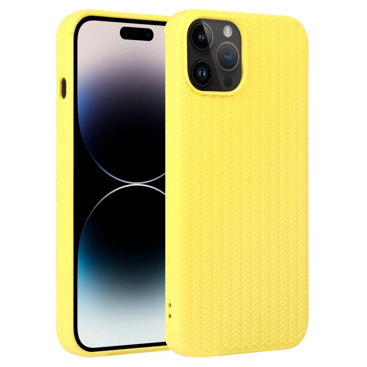 Weave Texture Silicone Phone Case, For iPhone 14, For iPhone 14 Plus, For iPhone 14 Pro, For iPhone 14 Pro Max, For iPhone 13