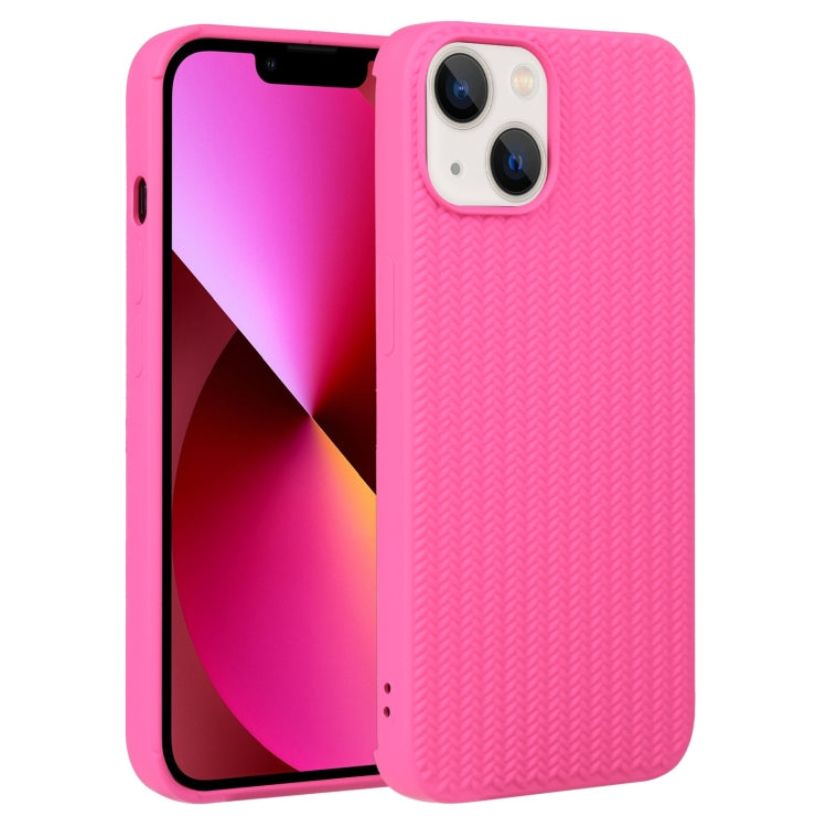 Weave Texture Silicone Phone Case, For iPhone 14, For iPhone 14 Plus, For iPhone 14 Pro, For iPhone 14 Pro Max, For iPhone 13