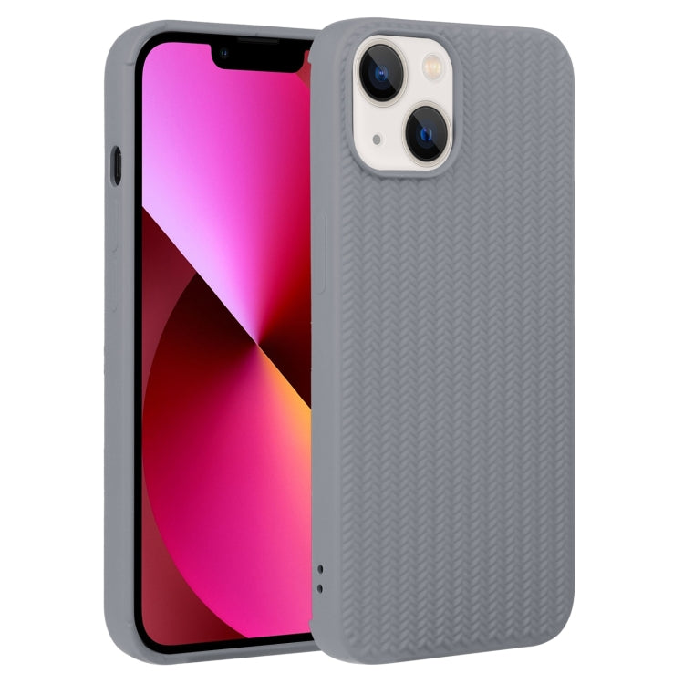 Weave Texture Silicone Phone Case, For iPhone 14, For iPhone 14 Plus, For iPhone 14 Pro, For iPhone 14 Pro Max, For iPhone 13