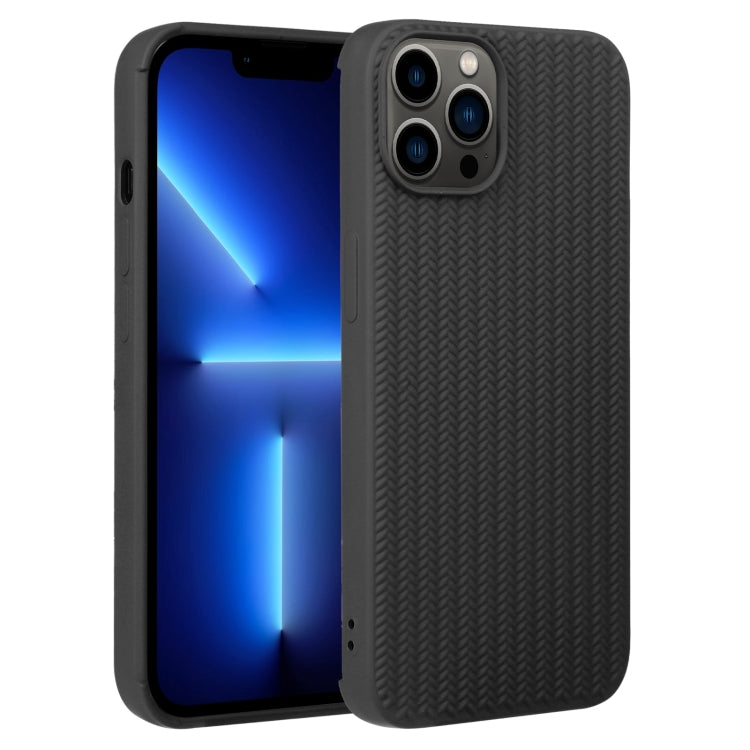 Weave Texture Silicone Phone Case, For iPhone 13 Pro, For iPhone 13 Pro Max, For iPhone 12, For iPhone 12 Pro, For iPhone 12 Pro Max