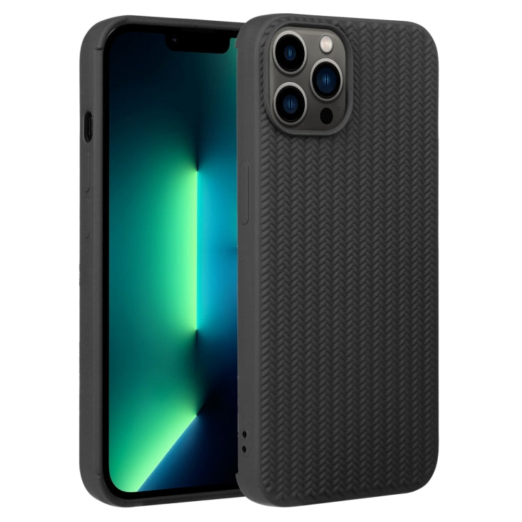 Weave Texture Silicone Phone Case, For iPhone 13 Pro, For iPhone 13 Pro Max, For iPhone 12, For iPhone 12 Pro, For iPhone 12 Pro Max