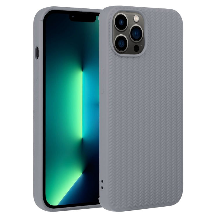 Weave Texture Silicone Phone Case, For iPhone 13 Pro, For iPhone 13 Pro Max, For iPhone 12, For iPhone 12 Pro, For iPhone 12 Pro Max