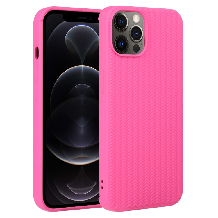 Weave Texture Silicone Phone Case, For iPhone 13 Pro, For iPhone 13 Pro Max, For iPhone 12, For iPhone 12 Pro, For iPhone 12 Pro Max