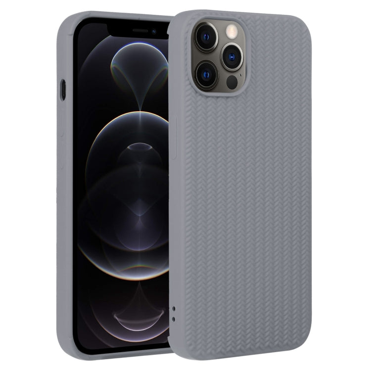 Weave Texture Silicone Phone Case, For iPhone 13 Pro, For iPhone 13 Pro Max, For iPhone 12, For iPhone 12 Pro, For iPhone 12 Pro Max