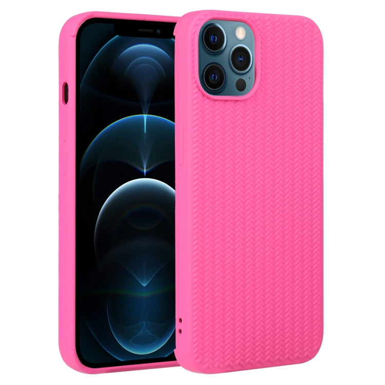 Weave Texture Silicone Phone Case, For iPhone 13 Pro, For iPhone 13 Pro Max, For iPhone 12, For iPhone 12 Pro, For iPhone 12 Pro Max