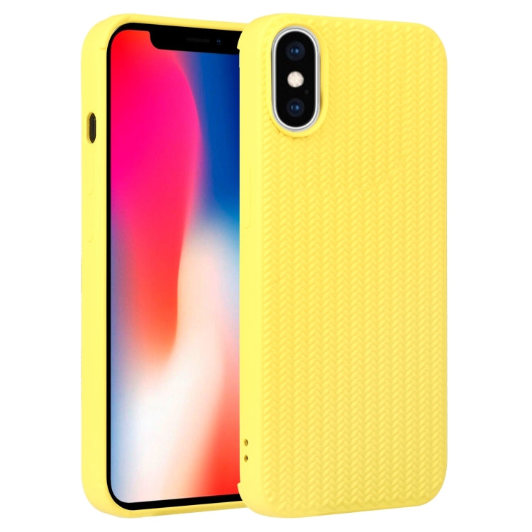 Weave Texture Silicone Phone Case, For iPhone 11, For iPhone 11 Pro Max, For iPhone X / XS, For iPhone XR, For iPhone XS Max