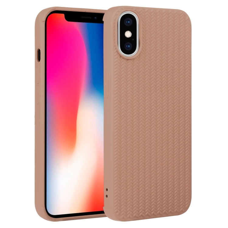 Weave Texture Silicone Phone Case, For iPhone 11, For iPhone 11 Pro Max, For iPhone X / XS, For iPhone XR, For iPhone XS Max