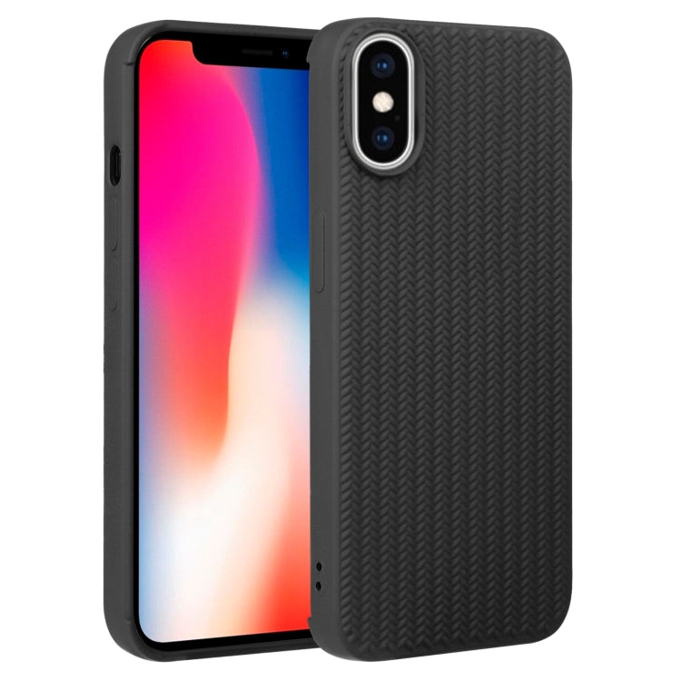 Weave Texture Silicone Phone Case, For iPhone 11, For iPhone 11 Pro Max, For iPhone X / XS, For iPhone XR, For iPhone XS Max