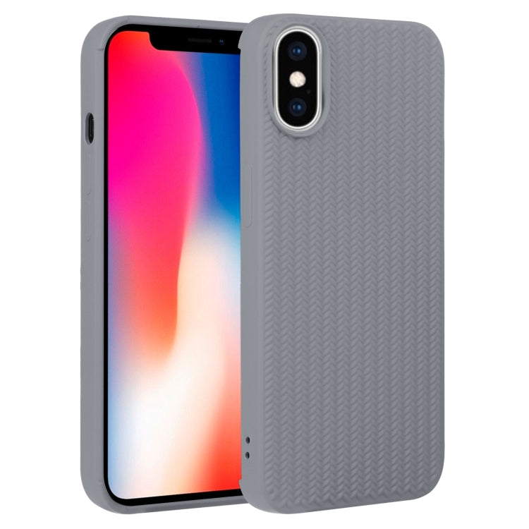 Weave Texture Silicone Phone Case, For iPhone 11, For iPhone 11 Pro Max, For iPhone X / XS, For iPhone XR, For iPhone XS Max