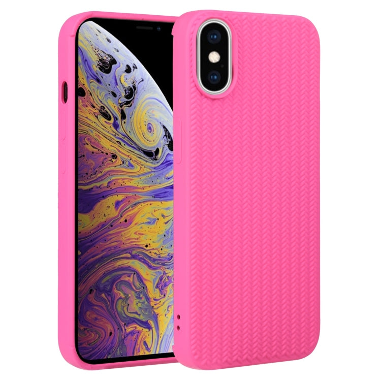 Weave Texture Silicone Phone Case, For iPhone 11, For iPhone 11 Pro Max, For iPhone X / XS, For iPhone XR, For iPhone XS Max