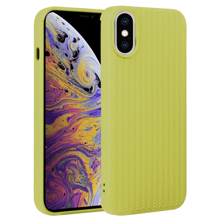Weave Texture Silicone Phone Case, For iPhone 11, For iPhone 11 Pro Max, For iPhone X / XS, For iPhone XR, For iPhone XS Max