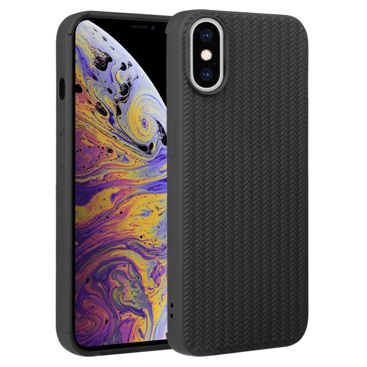 Weave Texture Silicone Phone Case, For iPhone 11, For iPhone 11 Pro Max, For iPhone X / XS, For iPhone XR, For iPhone XS Max