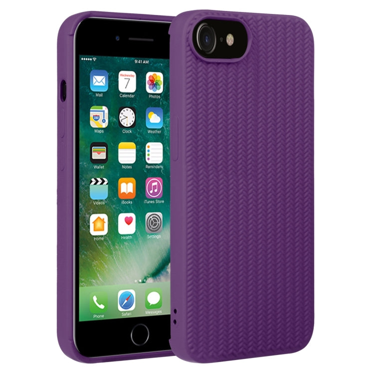 Weave Texture Silicone Phone Case, For iPhone SE 2022 / SE 2020 / 7 / 8, For iPhone 7 Plus / 8 Plus