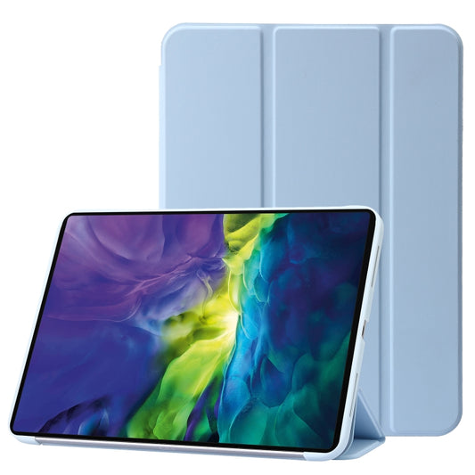 Three-folding Holder Honeycomb Silicone + PU Smart Leather Tablet Case, For iPad 10th Gen 10.9 2022