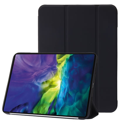 Three-folding Holder Honeycomb Silicone + PU Smart Leather Tablet Case, For iPad 10th Gen 10.9 2022
