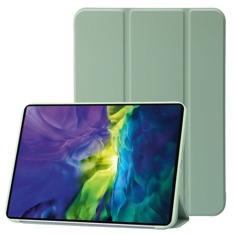 Three-folding Holder Honeycomb Silicone + PU Smart Leather Tablet Case, For iPad 10th Gen 10.9 2022
