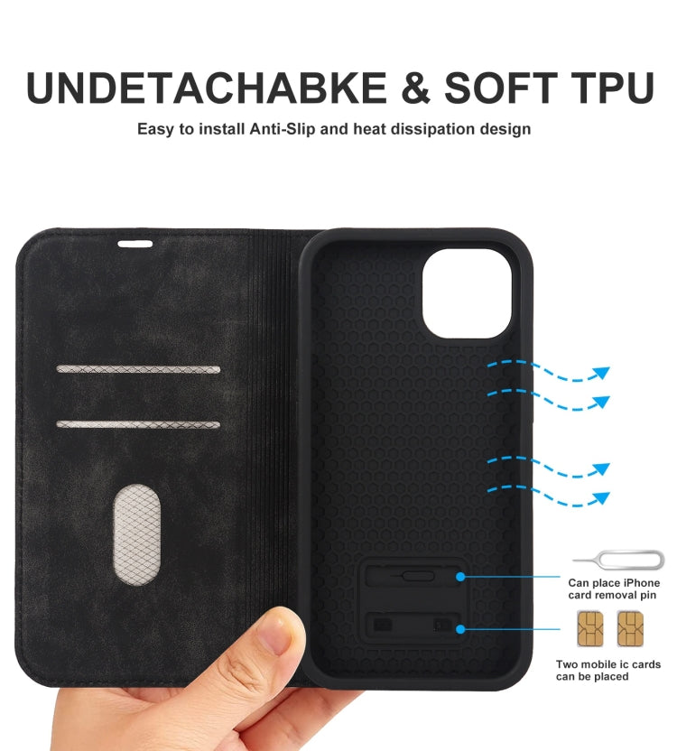 Wireless Charging Magsafe Leather Phone Case, For iPhone 14, For iPhone 14 Plus, For iPhone 14 Pro, For iPhone 14 Pro Max