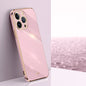 XINLI Straight Edge 6D Electroplate TPU Phone Case, For iPhone 14, For iPhone 14 Plus, For iPhone 14 Pro, For iPhone 14 Pro Max, For iPhone 13, For iPhone 13 mini