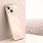 XINLI Straight Edge 6D Electroplate TPU Phone Case, For iPhone 14, For iPhone 14 Plus, For iPhone 14 Pro, For iPhone 14 Pro Max, For iPhone 13, For iPhone 13 mini