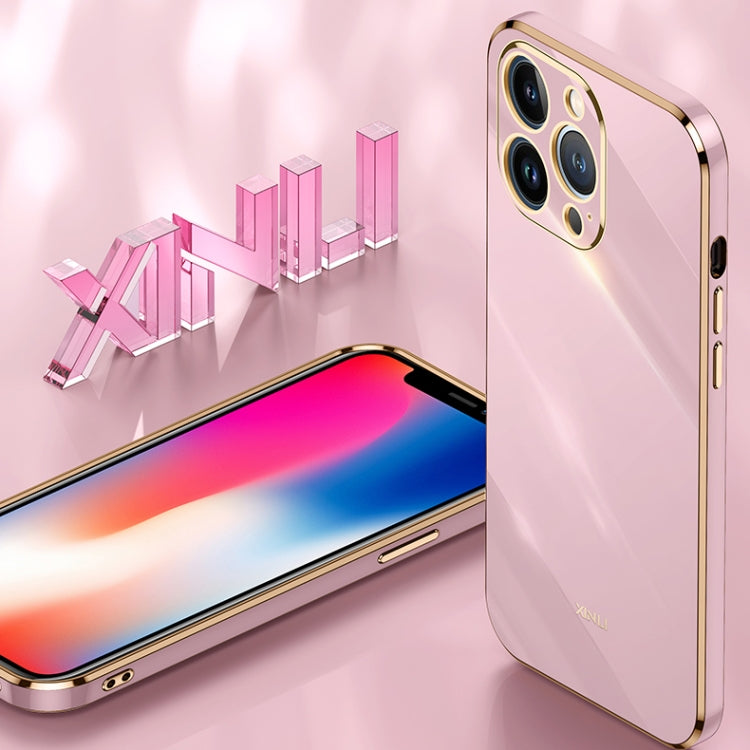 XINLI Straight Edge 6D Electroplate TPU Phone Case, For iPhone 13 Pro, For iPhone 13 Pro Max