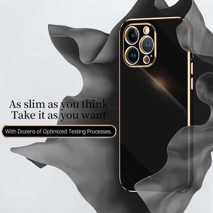 XINLI Straight Edge 6D Electroplate TPU Phone Case, For iPhone 13 Pro, For iPhone 13 Pro Max