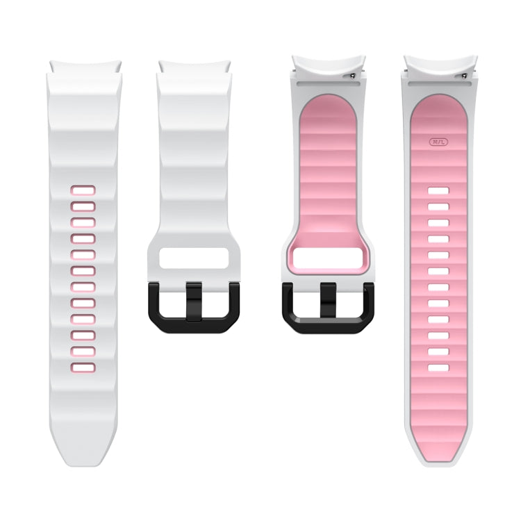 Wave Two Color Silicone Watch Band
