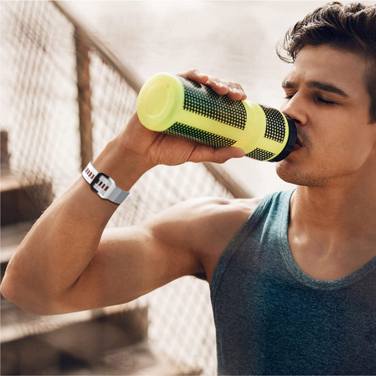 Wave Two Color Silicone Watch Band