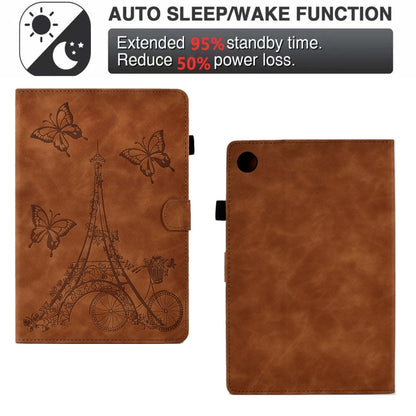 Tower Embossed Leather Smart Tablet Case