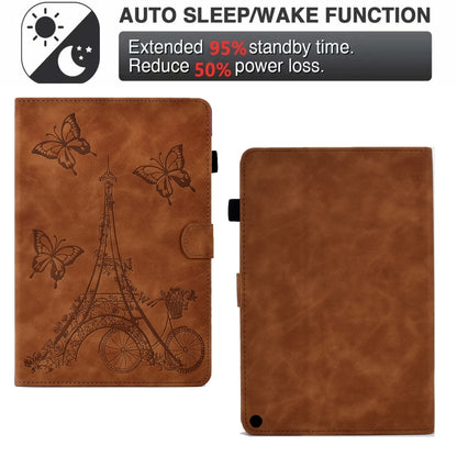 Tower Embossed Leather Smart Tablet Case