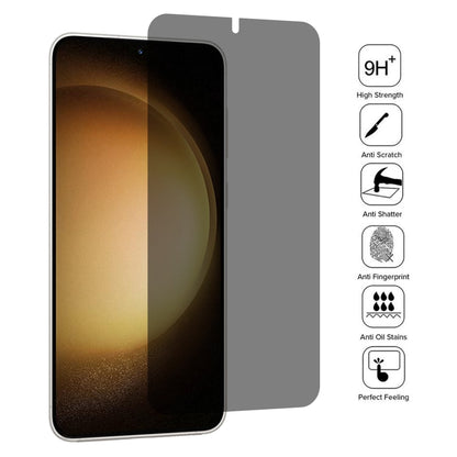 For Samsung Galaxy S23+ 5G Flat Surface Privacy Tempered Glass Film, Support Fingerprint Unlock, For Samsung Galaxy S23+ 5G(1pc)