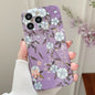 Water Sticker Flower Pattern PC Phone Case, For iPhone 14 Pro Max, For iPhone 14 Pro, For iPhone 14, For iPhone 14 Plus