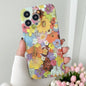 Water Sticker Flower Pattern PC Phone Case, For iPhone 13 Pro Max, For iPhone 13 Pro, For iPhone 13, For iPhone 13 mini
