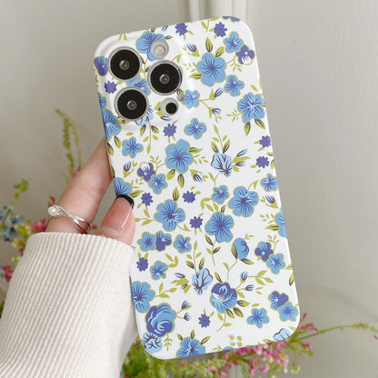 Water Sticker Flower Pattern PC Phone Case, For iPhone 12 Pro Max, For iPhone 12 Pro, For iPhone 12, For iPhone 12 mini