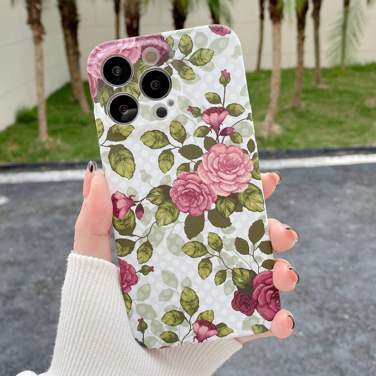 Water Sticker Flower Pattern PC Phone Case, For iPhone 11 Pro Max, For iPhone 11 Pro, For iPhone 11
