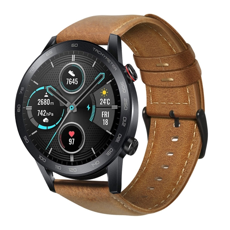 Oil Wax Genuine Leather Watch Band