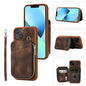 Zipper Card Bag Back Cover Phone Case, For iPhone 14, For iPhone 14 Plus, For iPhone 14 Pro, For iPhone 14 Pro Max, For iPhone 13, For iPhone 13 Pro, For iPhone 13 Pro Max, For iPhone 12