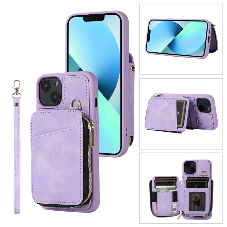 Zipper Card Bag Back Cover Phone Case, For iPhone 14, For iPhone 14 Plus, For iPhone 14 Pro, For iPhone 14 Pro Max, For iPhone 13, For iPhone 13 Pro, For iPhone 13 Pro Max, For iPhone 12