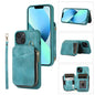 Zipper Card Bag Back Cover Phone Case, For iPhone 14, For iPhone 14 Plus, For iPhone 14 Pro, For iPhone 14 Pro Max, For iPhone 13, For iPhone 13 Pro, For iPhone 13 Pro Max, For iPhone 12