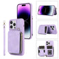 Zipper Card Bag Back Cover Phone Case, For iPhone 14, For iPhone 14 Plus, For iPhone 14 Pro, For iPhone 14 Pro Max, For iPhone 13, For iPhone 13 Pro, For iPhone 13 Pro Max, For iPhone 12