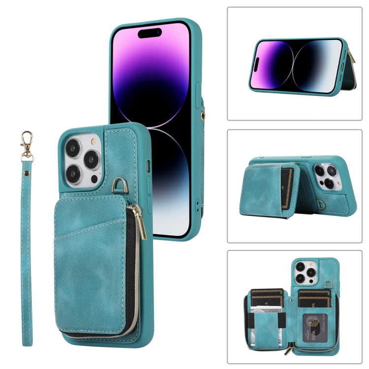 Zipper Card Bag Back Cover Phone Case, For iPhone 14, For iPhone 14 Plus, For iPhone 14 Pro, For iPhone 14 Pro Max, For iPhone 13, For iPhone 13 Pro, For iPhone 13 Pro Max, For iPhone 12