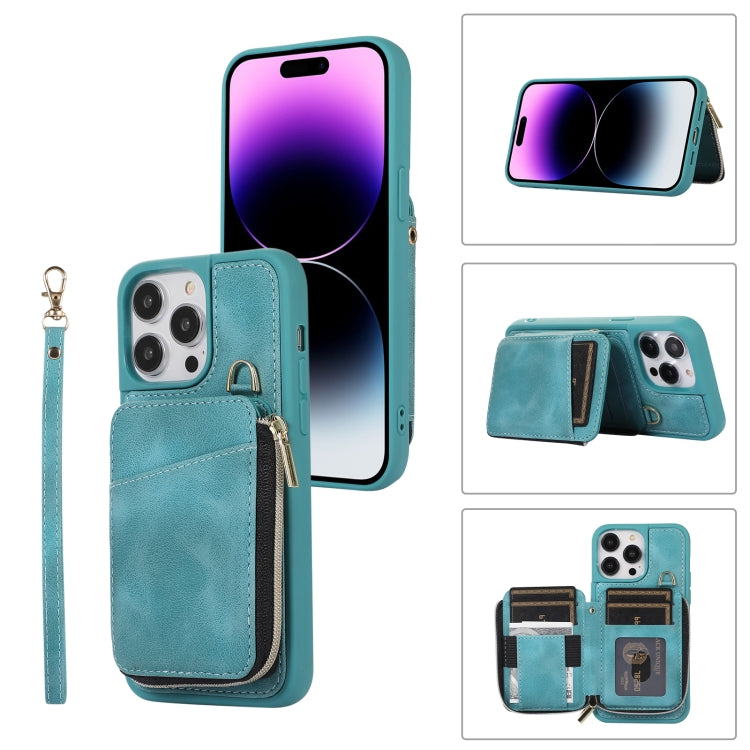 Zipper Card Bag Back Cover Phone Case, For iPhone 14, For iPhone 14 Plus, For iPhone 14 Pro, For iPhone 14 Pro Max, For iPhone 13, For iPhone 13 Pro, For iPhone 13 Pro Max, For iPhone 12