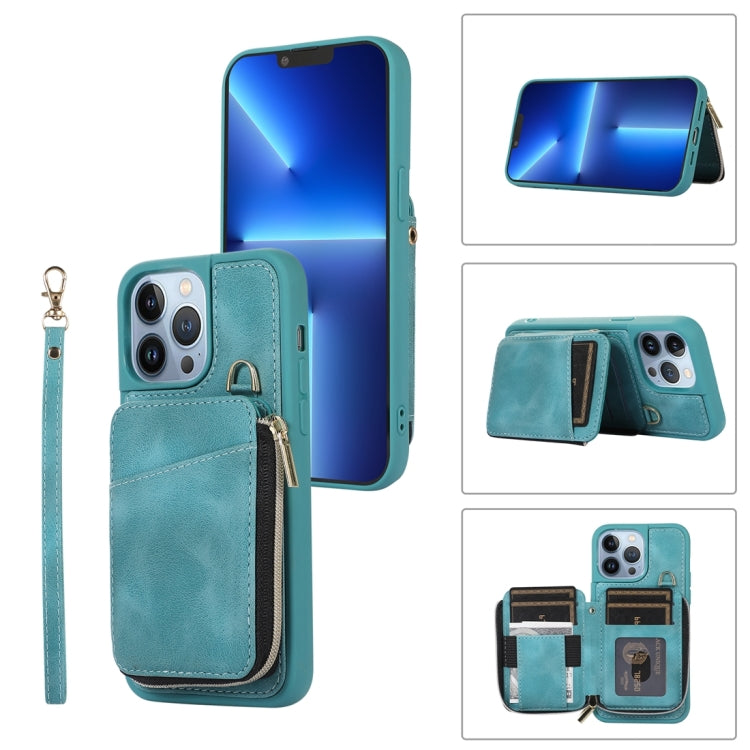 Zipper Card Bag Back Cover Phone Case, For iPhone 14, For iPhone 14 Plus, For iPhone 14 Pro, For iPhone 14 Pro Max, For iPhone 13, For iPhone 13 Pro, For iPhone 13 Pro Max, For iPhone 12