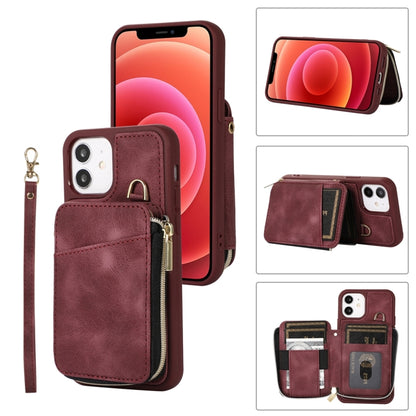 Zipper Card Bag Back Cover Phone Case, For iPhone 14, For iPhone 14 Plus, For iPhone 14 Pro, For iPhone 14 Pro Max, For iPhone 13, For iPhone 13 Pro, For iPhone 13 Pro Max, For iPhone 12