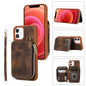 Zipper Card Bag Back Cover Phone Case, For iPhone 14, For iPhone 14 Plus, For iPhone 14 Pro, For iPhone 14 Pro Max, For iPhone 13, For iPhone 13 Pro, For iPhone 13 Pro Max, For iPhone 12