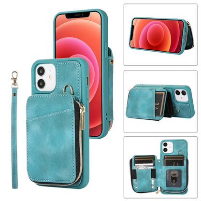 Zipper Card Bag Back Cover Phone Case, For iPhone 14, For iPhone 14 Plus, For iPhone 14 Pro, For iPhone 14 Pro Max, For iPhone 13, For iPhone 13 Pro, For iPhone 13 Pro Max, For iPhone 12
