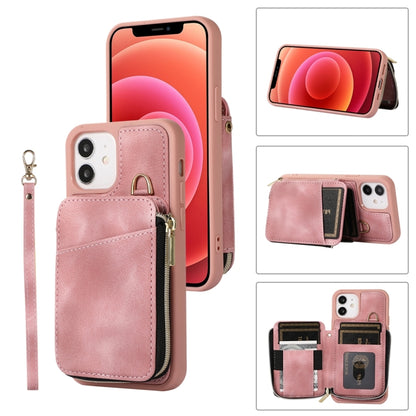 Zipper Card Bag Back Cover Phone Case, For iPhone 14, For iPhone 14 Plus, For iPhone 14 Pro, For iPhone 14 Pro Max, For iPhone 13, For iPhone 13 Pro, For iPhone 13 Pro Max, For iPhone 12