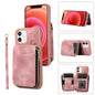 Zipper Card Bag Back Cover Phone Case, For iPhone 14, For iPhone 14 Plus, For iPhone 14 Pro, For iPhone 14 Pro Max, For iPhone 13, For iPhone 13 Pro, For iPhone 13 Pro Max, For iPhone 12